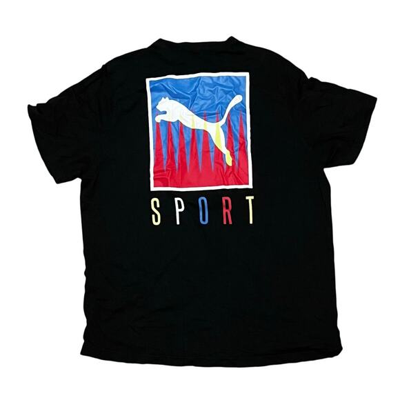 Black Puma Men’s T-Shirt Size 2XL - Picture 4 of 5